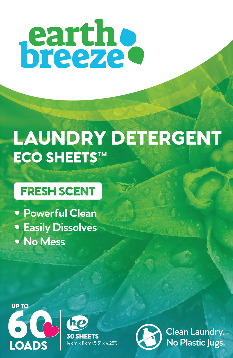 Earth Breeze Laundry Detergent Eco Sheets